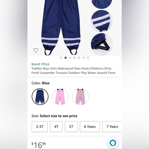 157 FUNK Kids Muddy Buddy Coverall Waterproof Rain Suit size 80 gently used - Picture 3 of 15